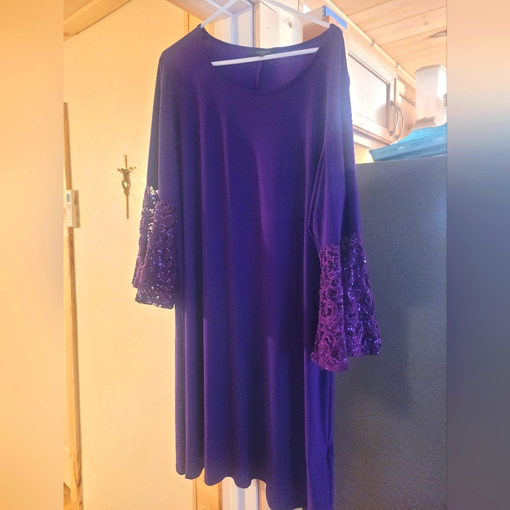Purple cocktail dress